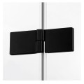 New Trendy Avexa kabina kwadratowa lewa czarna 90x90x200 cm