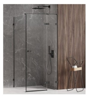 New Trendy Avexa black kabina prostokątna prawa 100x90x200 cm