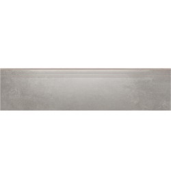 Cerrad Tassero Gris lappato płytka gresowa stopnica nacinana 29,7x119,7