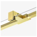 New Trendy Avexa kabina kwadratowa gold brushed prawa 90x90x200 cm