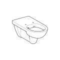 Geberit Selnova Comfort miska wisząca dla niepełnosprawnych rimfree