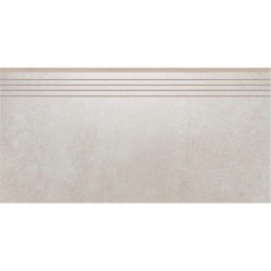 Cerrad Tassero Beige lappato płytka gresowa stopnica nacinana beż 29,7x59,7