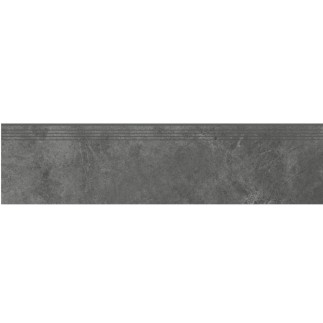 Cerrad Tacoma Steel płytka gresowa matowa stopnica nacinana 29,7x119,7
