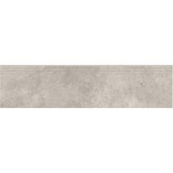 Cerrad Tacoma Silver płytka gresowa stopnica nacinana 29,7x119,7