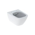 Geberit Smyle Square Pure prostokątna miska wisząca krótka 48cm Rimfree kryte mocowanie