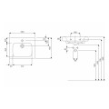Geberit Modo umywalka meblowa 50x40cm