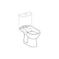 Geberit Selnova owalna miska kompaktowa rimfree