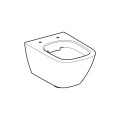 Geberit Smyle Square Pure prostokątna miska wisząca krótka 48cm Rimfree kryte mocowanie