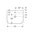 Geberit Smyle Traffic umywalka 65cm