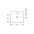 Geberit Variform umywalka wpuszczana w blat 55cm