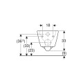 Geberit Smyle Square miska wisząca rimefree kryte mocowanie KeraTect