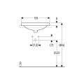 Geberit Variform umywalka wpuszczana w blat 55cm