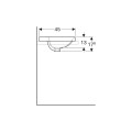 Geberit Variform umywalka wpuszczana w blat 60cm
