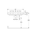 Geberit Smyle Square umywalka meblowa z dwoma otworami na baterię 90x48cm