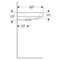 Geberit Modo umywalka meblowa 60x48,5cm