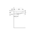 Geberit Smyle Square umywalka meblowa z dwoma otworami na baterię 90x48cm