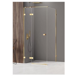 New Trendy Avexa Gold kabina prostokątna lewa 120x100x200cm