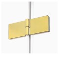 New Trendy Avexa kabina prostokątna lewa gold 80x90x200 cm