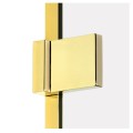 New Trendy Avexa kabina prostokątna lewa gold brushed 100x90x200 cm