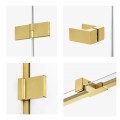 New Trendy Avexa Gold brushed kabina prostokątna prawa 120x90x200cm - detale