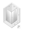 New Trendy Avexa gold brushed kabina prostokątna prawa 100x110x200 cm-rys.tech.