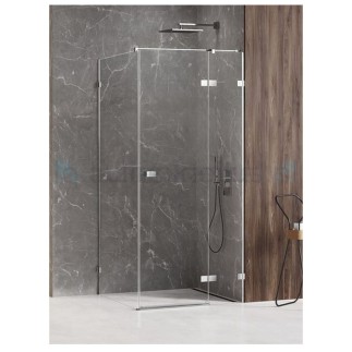 New Trendy Avexa kabina kwadratowa prawa chrom 90x90x200 cm