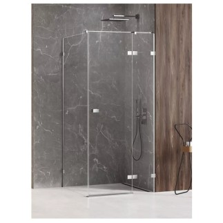 New Trendy Avexa kabina prostokątna prawa chrom 120x100x200 cm