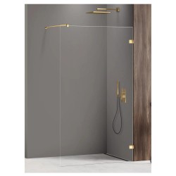New Trendy Avexa ścianka walk-in gold brushed 70x200 cm