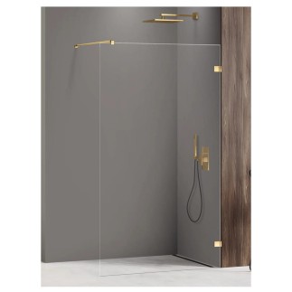 New Trendy Avexa ścianka walk-in gold brushed 70x200 cm