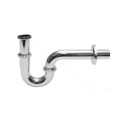 Tycner Syfon do umywalki rurowy 11/4"x32mm bez spustu metalowy chrom