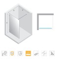 New Trendy Avexa Gold kabina walk-in 120x200cm - dane techniczne