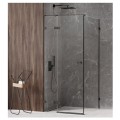 New Trendy Avexa Black kabina prostokątna lewa 110x90x200cm
