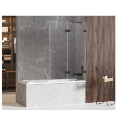 New Trendy Avexa black parawan nawannowy 2-częściowy 100x150 cm