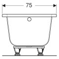 Geberit Perfect wanna prostokątna 150x75 cm