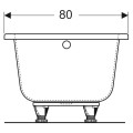 Geberit Perfect wanna prostokątna 180x80 cm