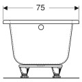 Geberit Perfect wanna prostokątna 170x75 cm