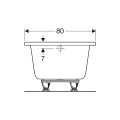 Geberit Selnova square wanna prostokątna 180x 80 cm