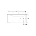 Geberit Selnova square wanna prostokątna 170x 75 cm