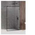 New Trendy Avexa black kratka walk-in 100x200 cm