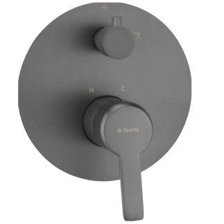 Deante Arnika bateria natryskowa podtynkowa z przełącznikiem natrysku titanium