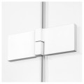 New Trendy Avexa kabina prostokątna lewa white 80x90x200 cm