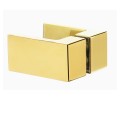 New Trendy Avexa kabina prostokątna z relingiem gold brushed prawa 90x100x200 cm