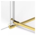 New Trendy Avexa gold brushed prostokątna przyścienna  lewa 120x90x200 cm