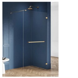 New Trendy Avexa gold brushed walk-in 140x200 cm