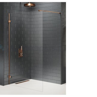 New Trendy Avexa kabina walk-in copper brushed 100x200xcm