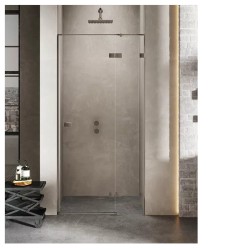 New Trendy Avexa gunmetal brushed drzwi wnękowe  prawe 100x200 cm