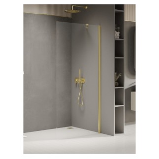 New Trendy New Soleo kabina walk-in light gold 100x195 cm