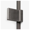 New Trendy Avexa gunmetal brushed kabina kwadratowa prawa 100x100x200 cm
