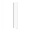 Cersanit Mille ścianka ruchoma kabina WALK-IN czarna szkło transparentne 50 x 200 cm