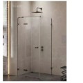 New Trendy Avexa gunmetal brushed kabina prostokątna lewa 120x80x200 cm